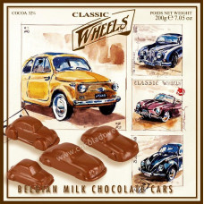Classic Wheels - Čokoládová mini auta 200g