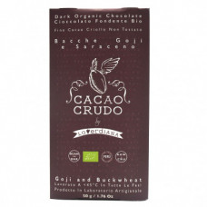 Cacao Crudo Raw Hořká čokoláda s Goji a pohankou 50g