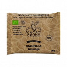 Cacao Crudo Raw Hořká čokoláda Gianduja 30g