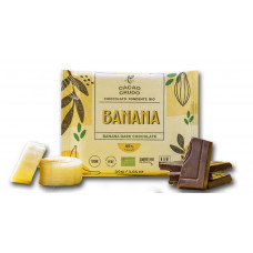 Cacao Crudo Raw Hořká čokoláda s banánem 30g