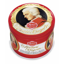 Mozart Kugeln - plechová dóza..